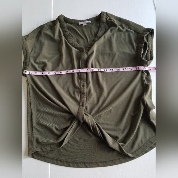 Chelse 28 Ssleeveless Top Modal Blend Olive Green Size Small - Picture 7 of 10